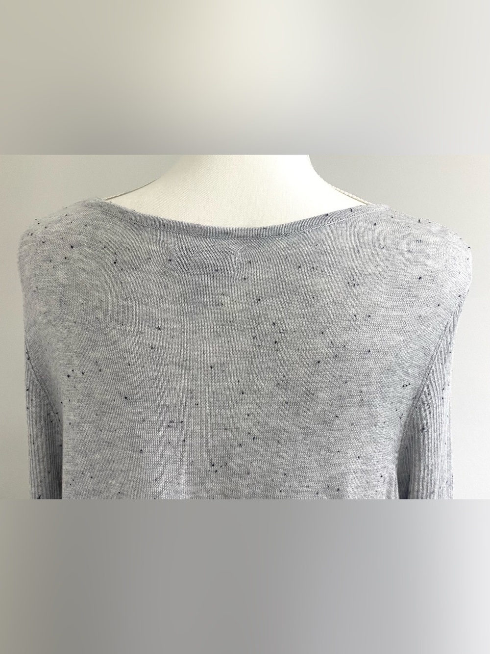 Kim Rogers Womens XL Gray Lightweight Sweater Boho 90s Minimalism Classic - Picture 5 of 14